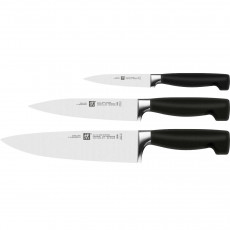 Zwilling Vier Sterne Knife block black self-sharpening set 4 pcs.