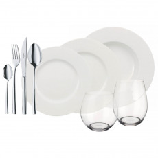 Villeroy & Boch Wonderful World White Combo Set 4 Friends 36 pcs