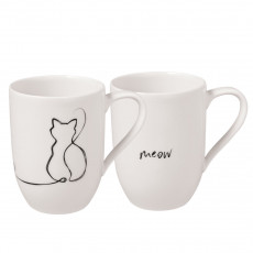 Villeroy & Boch Statement Mug set Cat 2-piece