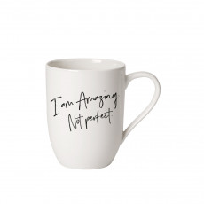 Villeroy & Boch Statement Mug with handle - I'm amazing. Not perfect. 0.28 L