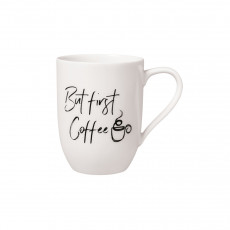 Villeroy & Boch Statement Mug with handle But first Coffee 0.28 L