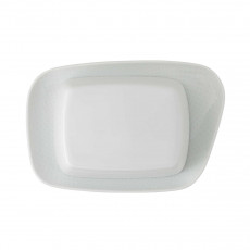 Rosenthal Junto Weiß - Porzellan Butter dish 250 g