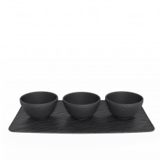 Villeroy & Boch Manufacture Rock Set of 4 dip bowls