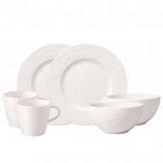 Villeroy & Boch Manufacture Rock blanc Breakfast set 6 pcs