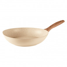 Sambonet Rock'n'Rose - Aluminium non-stick wok pan,Rose 28 cm