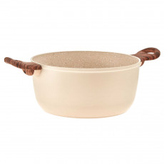 Sambonet Rock'n'Rose - aluminium non-stick meat pot with lid Rose d: 24 cm / h: 11,5 cm / 4,5 L