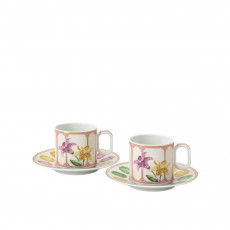 Swarovski x Rosenthal IDYLLIA Marshmallow Espresso set 4 pcs