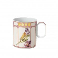 Swarovski x Rosenthal IDYLLIA Finch Pink Mug with handle 0.39 L