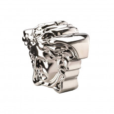 Rosenthal meets Versace Break the bank Money box Medusa head silver 18x12x14.5 cm