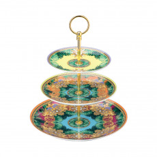 Rosenthal meets Versace Jungle Animalier etagere 3-piece plate 17-21-28 cm