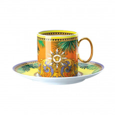 Rosenthal meets Versace Jungle Animalier Coffee cup 0.23 L with coffee saucer 16 cm 2 pieces