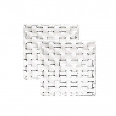 Nachtmann Bossa Nova Square glass plate set 2 pcs 14x14x1.6 cm