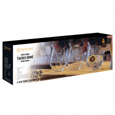 Nachtmann Tastes Good Gin & Tonic glasses with straws and cleaning brush set of 9 pieces