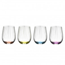 Riedel Tumbler Glasses Collection Happy O Optik Glass Set 4 pcs. h: 96 mm / 344 ml