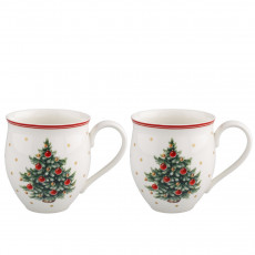 Villeroy & Boch Toy's Delight Mugs Christmas tree with handles set 2 pcs