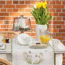 Villeroy & Boch Colourful Spring Runner Gobelin Snowdrops - 70% cotton + 30% polyester 49x143 cm