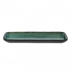 Bitz Gastro black / green Rectangular serving tray 38x14 cm