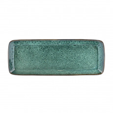 Bitz Gastro black / green Rectangular serving tray 38x14 cm