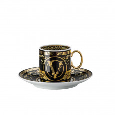 Rosenthal meets Versace Virtus Gala Espresso cup with saucer 0.10 L 2 pieces