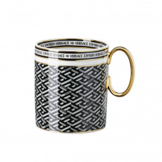 Rosenthal meets Versace La Greca Signature Black Mug with handle 0.30 L