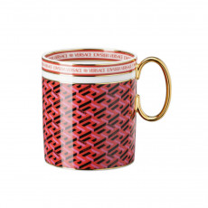 Rosenthal meets Versace La Greca Signature Red Mug with handle 0.30 L