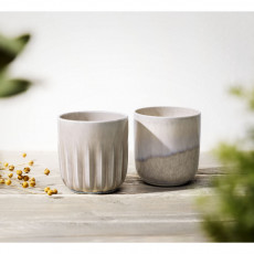 like. by Villeroy & Boch Perlemor Sand Cup without handle set of 2 pieces