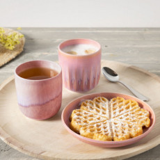like. by Villeroy & Boch Perlemor Coral Cup without handle set of 2 pieces