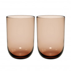 like. by Villeroy & Boch Like Glass Clay Like Clay Longdrink Glass Set 2 pcs 0.38 L