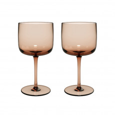 like. by Villeroy & Boch Like Glass Clay Like Clay Wine Glass Set 2-pc 0.27 L