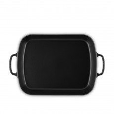 Le Creuset Bräter und Pfannen Spezialitäten Roasting Pan / Bavarian Roaster Black 6.6 L / 37x29 cm