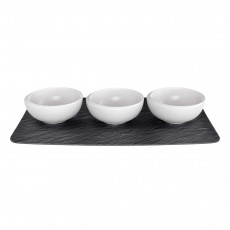 Villeroy & Boch NewMoon Weiß Set of 4 dip bowls 0.11 L
