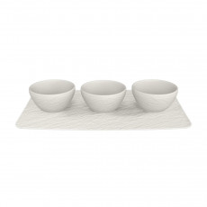 Villeroy & Boch Manufacture Rock blanc Set of 4 dip bowls