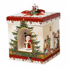Villeroy & Boch Christmas Toys Gift box square children - with music box We wish you a merry Christmas 17x17x21,5 cm