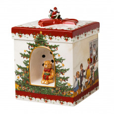 Villeroy & Boch Christmas Toys Gift box square children - with music box We wish you a merry Christmas 17x17x21,5 cm