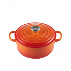 Le Creuset Bräter Signature rund Round oven red roaster 20 cm / 2.4 L