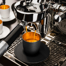 Eisch Cosmo schwarz gold Espresso cup with glass coaster d: 11.5 cm / h: 6.5 cm / 100 ml