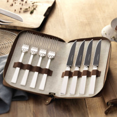 Robbe & Berking Riva 925 Grill set Frozen Black 8 pieces