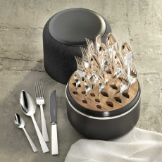Robbe & Berking Riva 925 The Box includes 24-piece menu cutlery set Frozen Black Edition