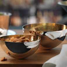 Robbe & Berking Martele Bar-Kollektion - 90 gramm versilbert Bowl smooth edge inside gilded 12 cm