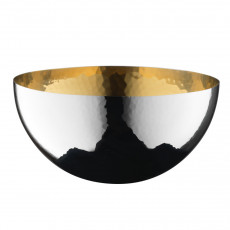 Robbe & Berking Martele Bar-Kollektion - 90 gramm versilbert Bowl smooth edge inside gilded 12 cm