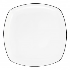 Seltmann Weiden Lido Black Line Square breakfast plate 20x20 cm