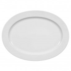 Seltmann Weiden Lukullus Weiß Oval serving platter 35x26 cm