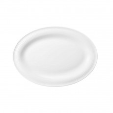 Seltmann Weiden Beat Weiß Narrow serving platter 25 x 18 cm