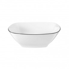 Seltmann Weiden Lido Black Line Square dessert bowl 15x15 cm / h: 5 cm / 0.48 L