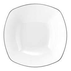 Seltmann Weiden Lido Black Line Square bowl 24.5x24.5 cm / h: 8 cm / 2.31 L