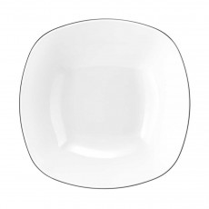 Seltmann Weiden Lido Black Line Square bowl 20x20 cm / h: 6 cm / 1.22 L