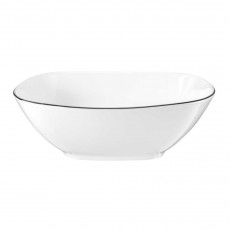 Seltmann Weiden Lido Black Line Square bowl 20x20 cm / h: 6 cm / 1.22 L