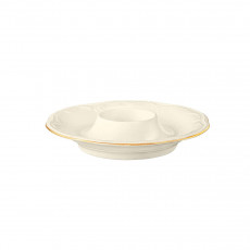 Seltmann Weiden Rubin Cream Goldrand Egg cup with holder