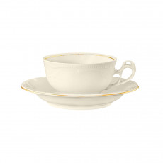 Seltmann Weiden Rubin Cream Goldrand Tea cup 0.14 L