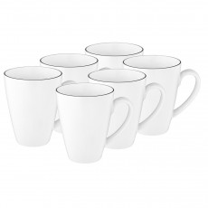 Seltmann Weiden Lido Black Line 6-piece cup set